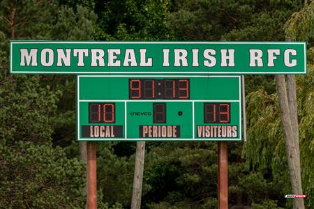 RUGBY QUÉBEC (M2) - Montreal Irish (10) vs (13) Parc Olympique