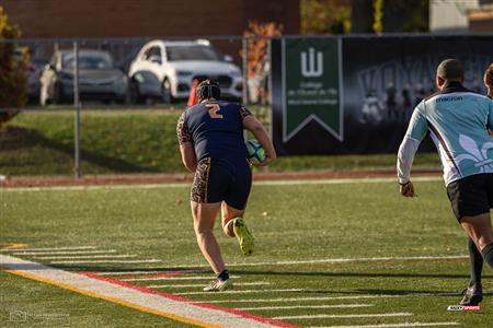 RSEQ 2023 - FINAL Coll. RUGBY MASC. - J.Abbott (22) vs (24) André Laurendeau (1ST HALF)