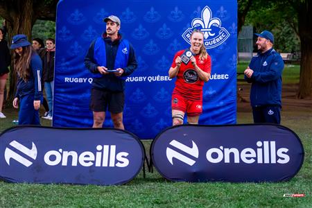 RUGBY QUÉBEC FINALES SL F SÉNIORS 2023 SAB QC- CRQ I 41 VS 0 TMR I