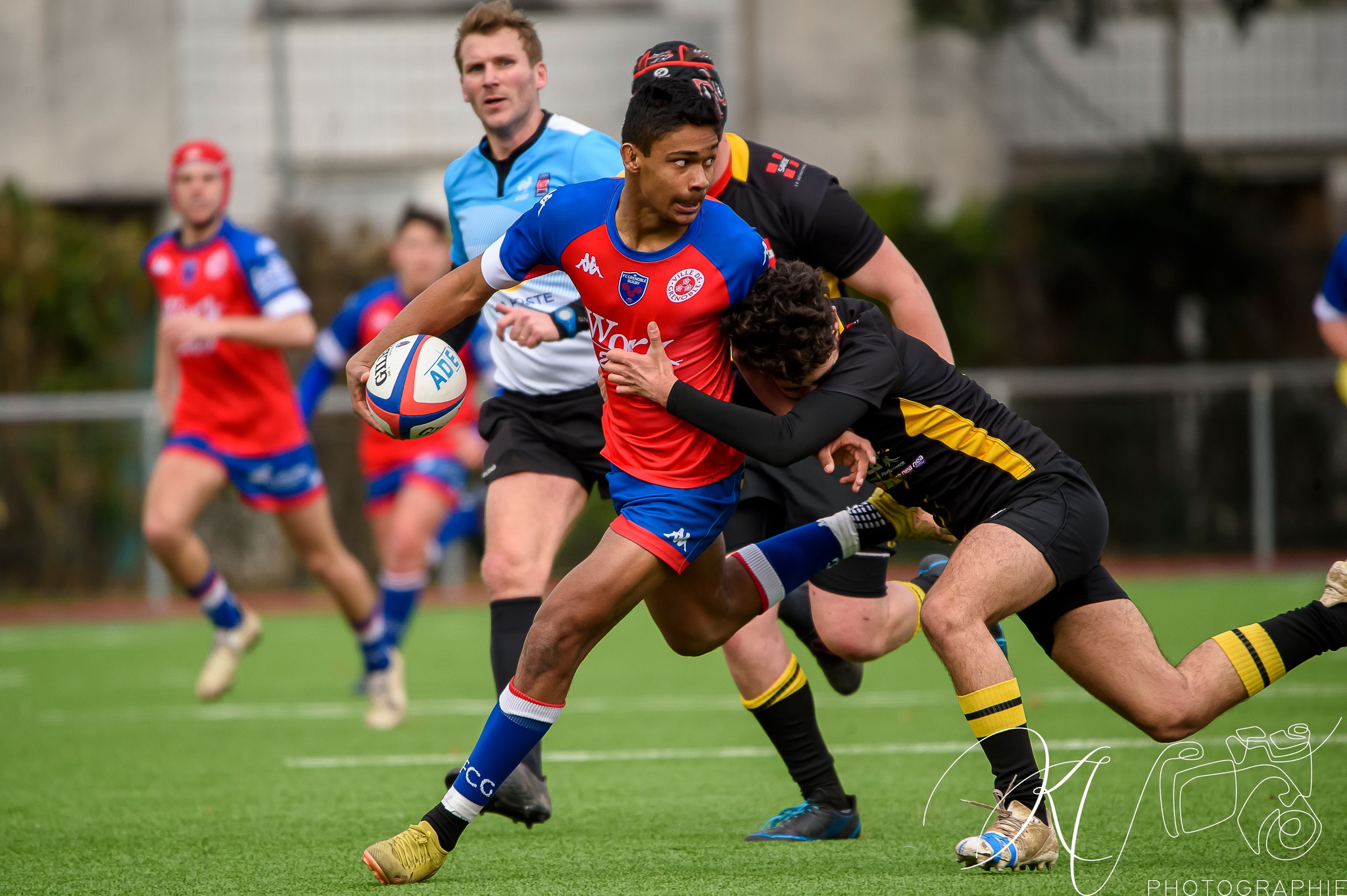  FC Grenoble Rugby - Stade Olympique de Chambéry rugby - Rugby - Alamercery (Amical) - FCG vs SOC (#2023AlamFCGSOC02) Photo by: Karine Valentin | Siuxy Sports 2023-02-25