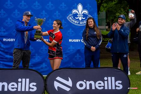Rugby Québec Finales SL Rés F Séniors 2023 SAB QC- SABRF II 10 vs 24 BRFC II