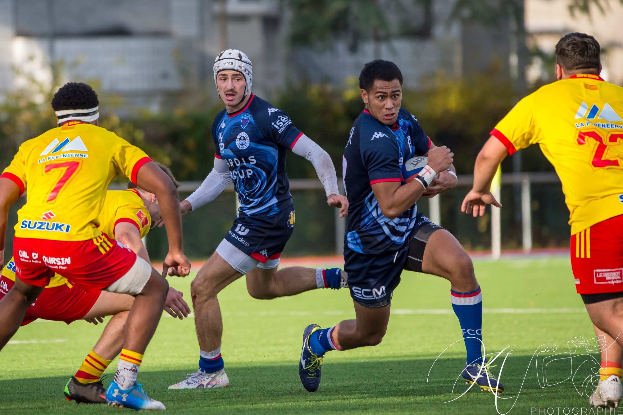  FC Grenoble Rugby - US Arlequins Perpignanais - Rugby - 2023 Espoirs- FC GRENOBLE VS US Arlequins Perpignanais (#2023ESPFCGUSAP11) Photo by: Karine Valentin | Siuxy Sports 2023-11-23