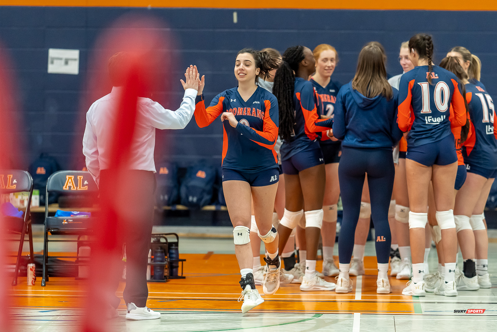 Emy CHAMPOUX -  Cégep André Laurendeau - Collège Bois-de-Boulogne - Volleyball - RSEQ - 2023 Volley F - André Laurendeau (1) vs (3) Bois-de-Boulogne (#RSEQ2023ALvBBR01) Photo by: Dan Taylor-Morin | Siuxy Sports 2023-01-19