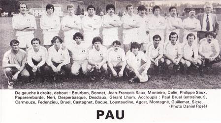 Équipe 1982 - Groupe A (Pau)