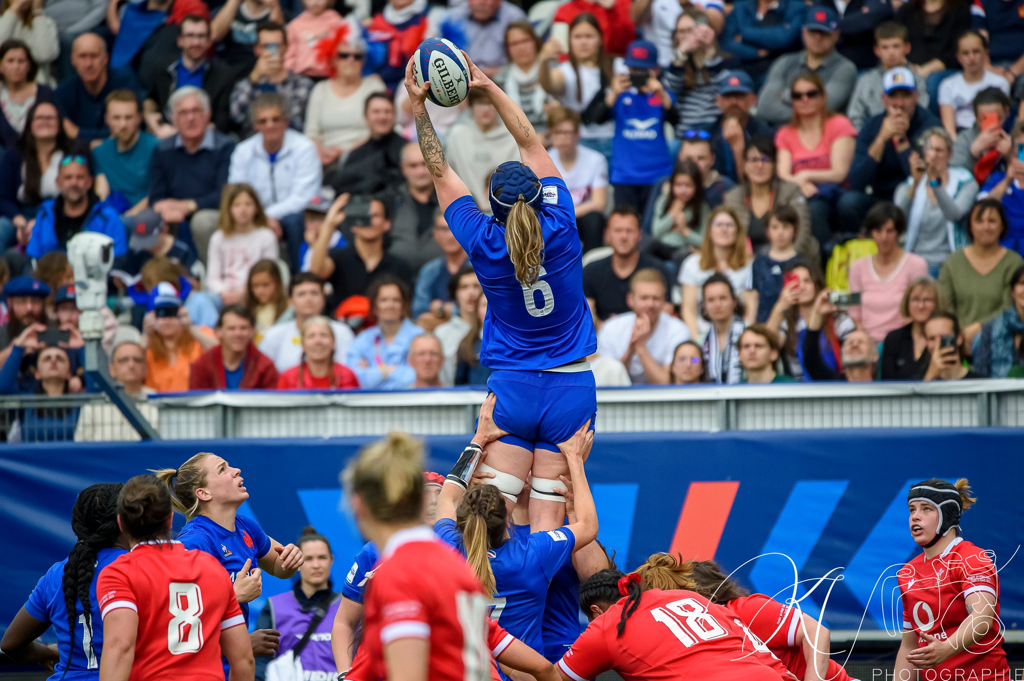  Équipe feminin de France de rugby à XV - Wales national rugby union team (W) - Rugby - 2023 - Tournoi des Six Nations - XV de France Féminin (39) vs (14) Pays de Galles (#20236NFRAPDG04) Photo by: Karine Valentin | Siuxy Sports 2023-04-23