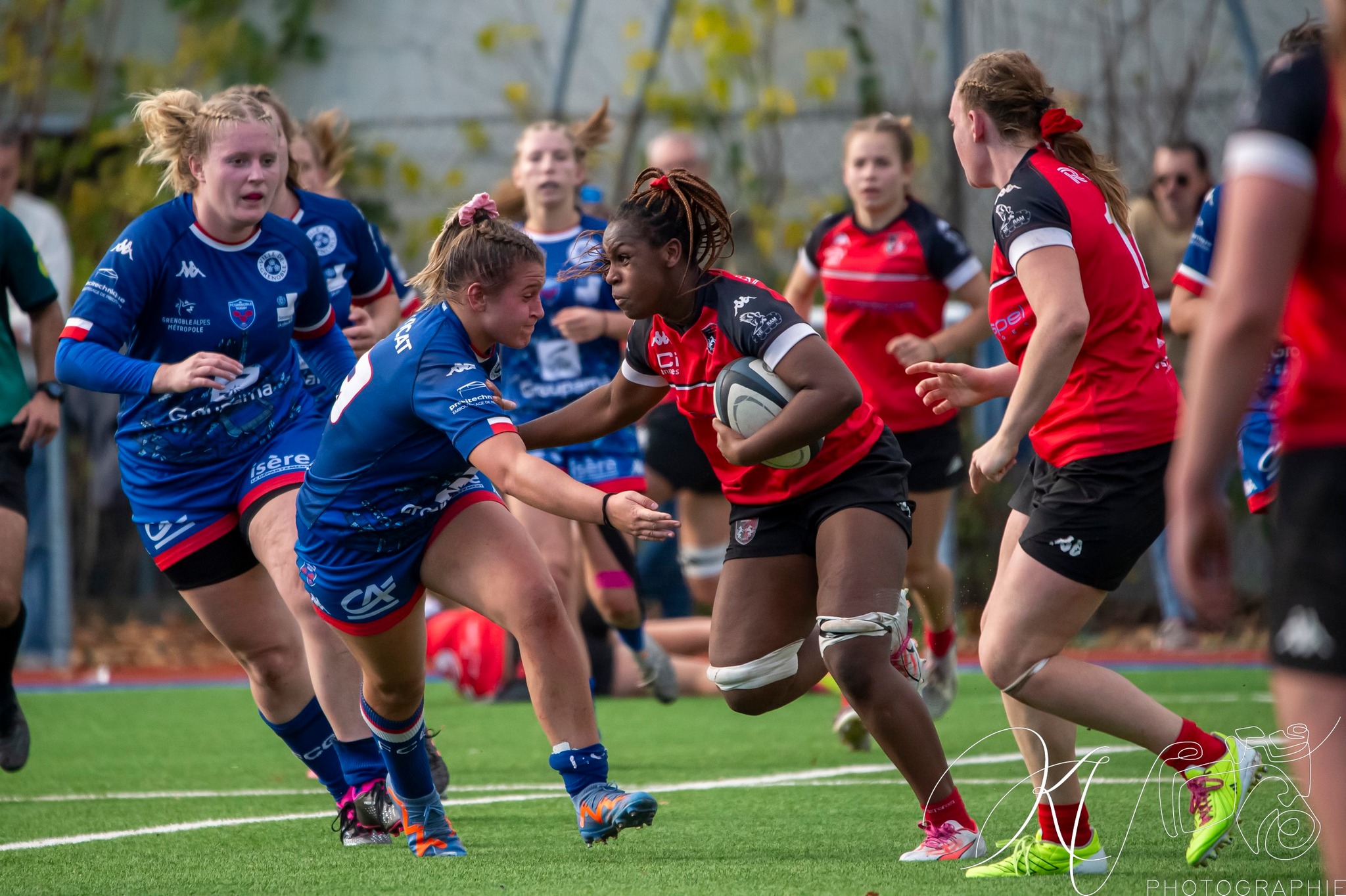  FC Grenoble Rugby - Stade Rennais Rugby - Rugby - Elite 2023 - Amazones FC Grenoble (34) vs (12) Stade Rennais Rugby (#2023FCGSRR11) Photo by: Karine Valentin | Siuxy Sports 2023-11-23