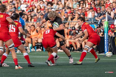 Sabrina Poulin - Rugby - World Rugby Pacific Four Series - Canada (21) vs (52) New Zealand - First Half - Canada national rugby union team (F) - New Zealand national rugby union team (W)