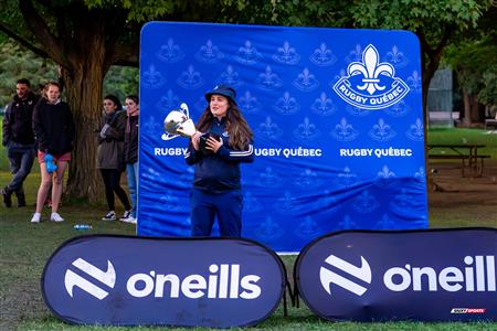 RUGBY QUÉBEC FINALES SL F SÉNIORS 2023 SAB QC- CRQ I 41 VS 0 TMR I