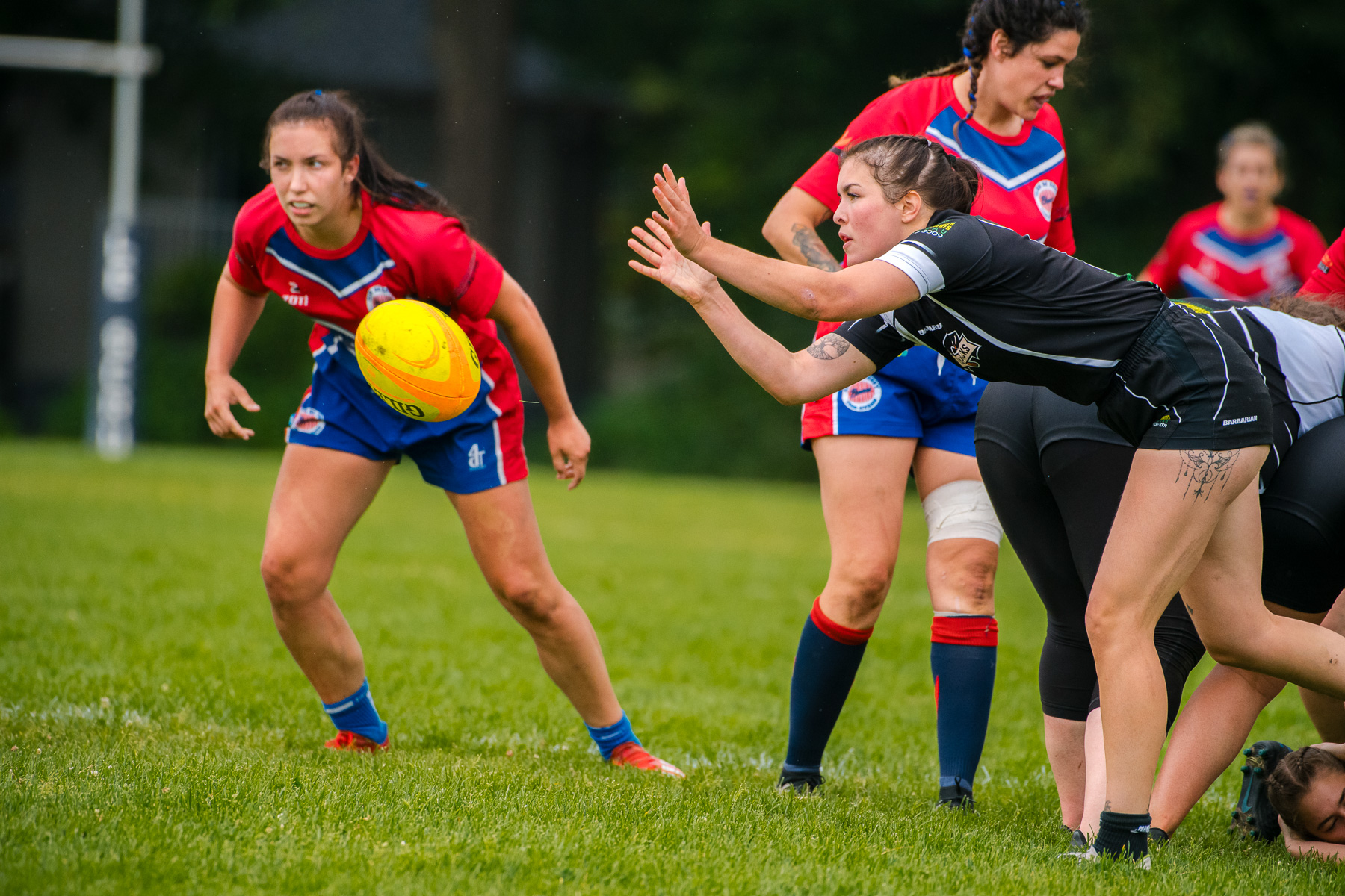  Saint-Georges Lumberjacks - Braves de Trois-Rivières - Rugby - RUGBY QUÉBEC FINALES LPR2 F SÉNIORS 2023 SAB QC- SG Lumberjacks vs Braves Trois-Rivières (#RQF2023LPR2SF1) Photo by: Simon Duquette | Siuxy Sports 2023-08-19
