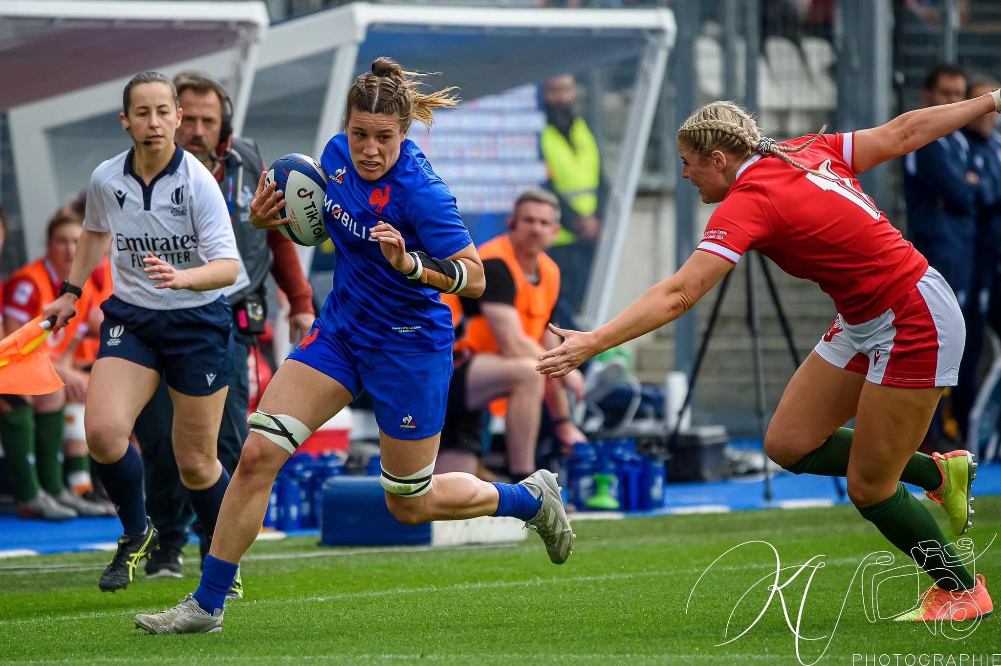  Équipe feminin de France de rugby à XV - Wales national rugby union team (W) - Rugby - 2023 - Tournoi des Six Nations - XV de France Féminin (39) vs (14) Pays de Galles (#20236NFRAPDG04) Photo by: Karine Valentin | Siuxy Sports 2023-04-23