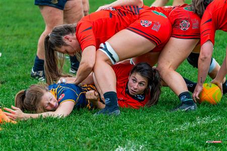 RUGBY QUÉBEC FINALES SL F SÉNIORS 2023 SAB QC- CRQ I 41 VS 0 TMR I