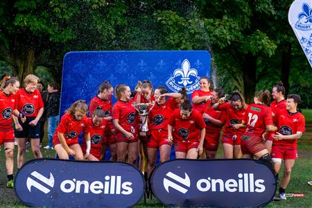 RUGBY QUÉBEC FINALES SL F SÉNIORS 2023 SAB QC- CRQ I 41 VS 0 TMR I