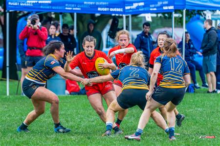 RUGBY QUÉBEC FINALES SL F SÉNIORS 2023 SAB QC- CRQ I 41 VS 0 TMR I