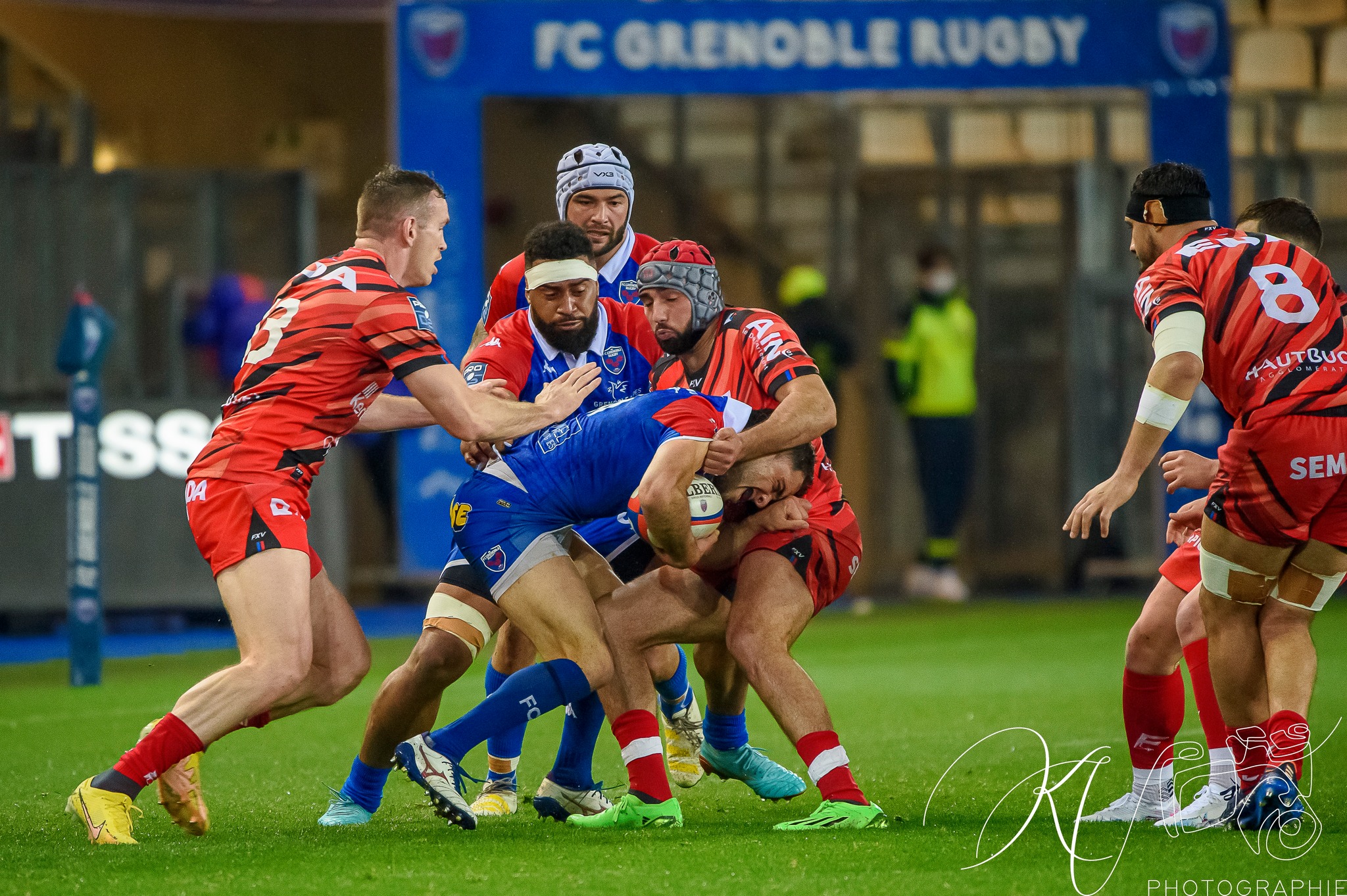 Pio MUARUA -  FC Grenoble Rugby - US Oyonnax Rugby - Rugby - FC Grenoble (24) vs (28) US Oyonnax Rugby (#2023FCGvOYO03) Photo by: Karine Valentin | Siuxy Sports 2023-03-24