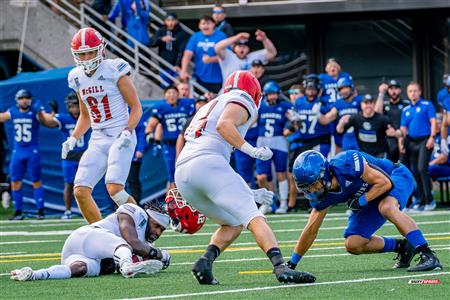 RSEQ Football Universitaire - Carabins-UdM (43) vs (11) Redbirds-McGill - 2eme mi-temps