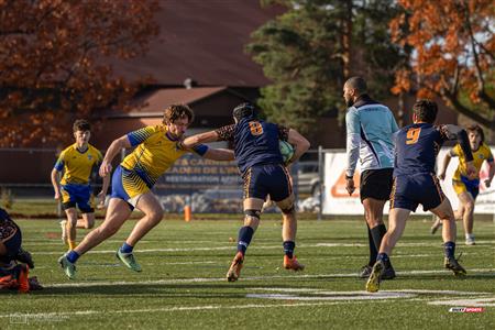 RSEQ 2023 - FINAL Coll. RUGBY MASC. - J.Abbott (22) vs (24) André Laurendeau (1ST HALF)