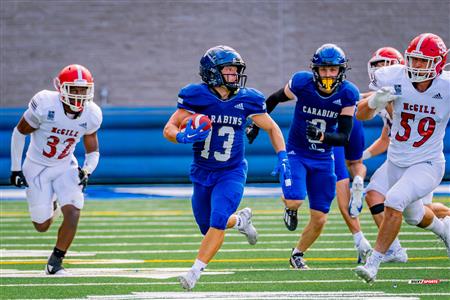RSEQ Football Universitaire - Carabins-UdM (43) vs (11) Redbirds-McGill - 2eme mi-temps