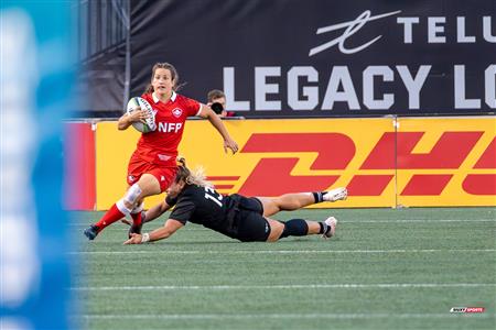 Sabrina Poulin - Rugby - World Rugby Pacific Four Series - Canada (21) vs (52) New Zealand - Second Half - Canada national rugby union team (F) - New Zealand national rugby union team (W)