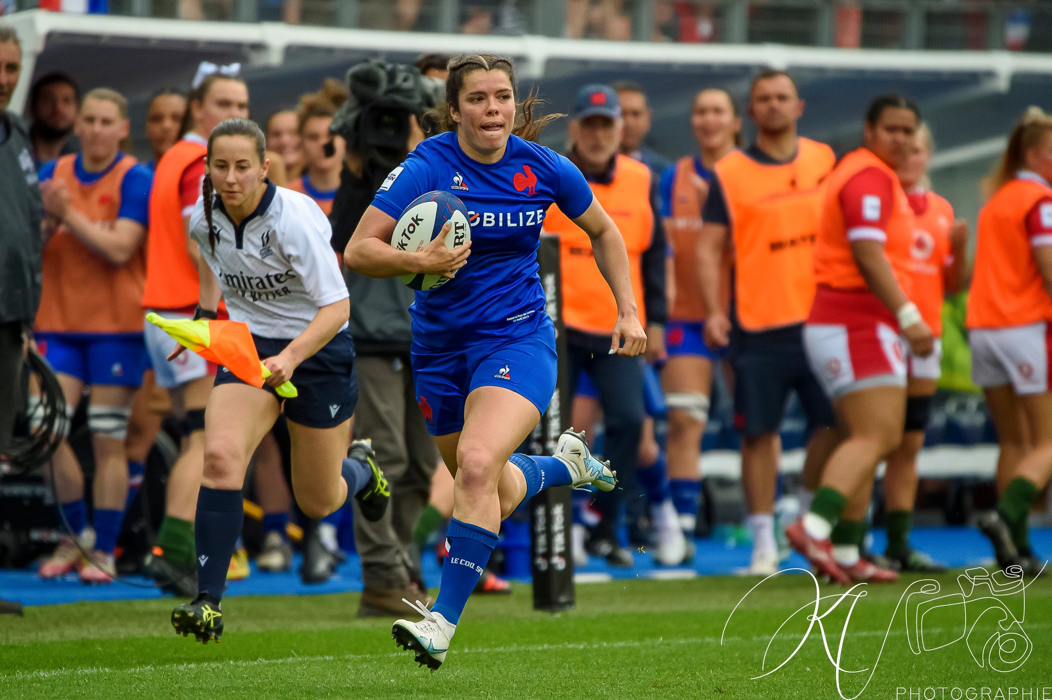  Équipe feminin de France de rugby à XV - Wales national rugby union team (W) - Rugby - 2023 - Tournoi des Six Nations - XV de France Féminin (39) vs (14) Pays de Galles (#20236NFRAPDG04) Photo by: Karine Valentin | Siuxy Sports 2023-04-23