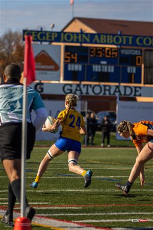 RSEQ 2023 - FINAL Coll. RUGBY Fem. - J.Abbott (30) vs (0) André Laurendeau (2nd HALF)