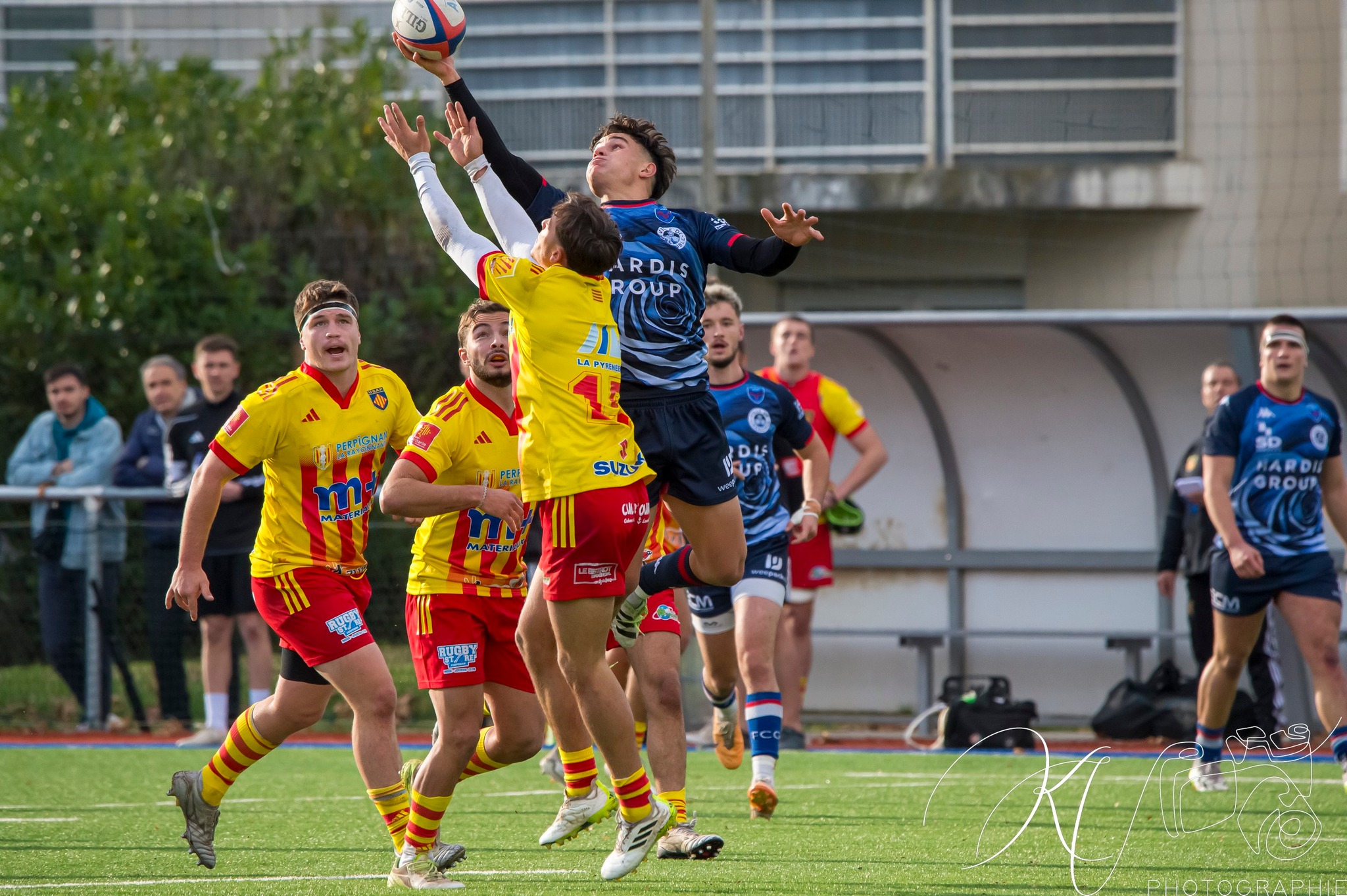  FC Grenoble Rugby - US Arlequins Perpignanais - Rugby - 2023 Espoirs- FC GRENOBLE VS US Arlequins Perpignanais (#2023ESPFCGUSAP11) Photo by: Karine Valentin | Siuxy Sports 2023-11-23
